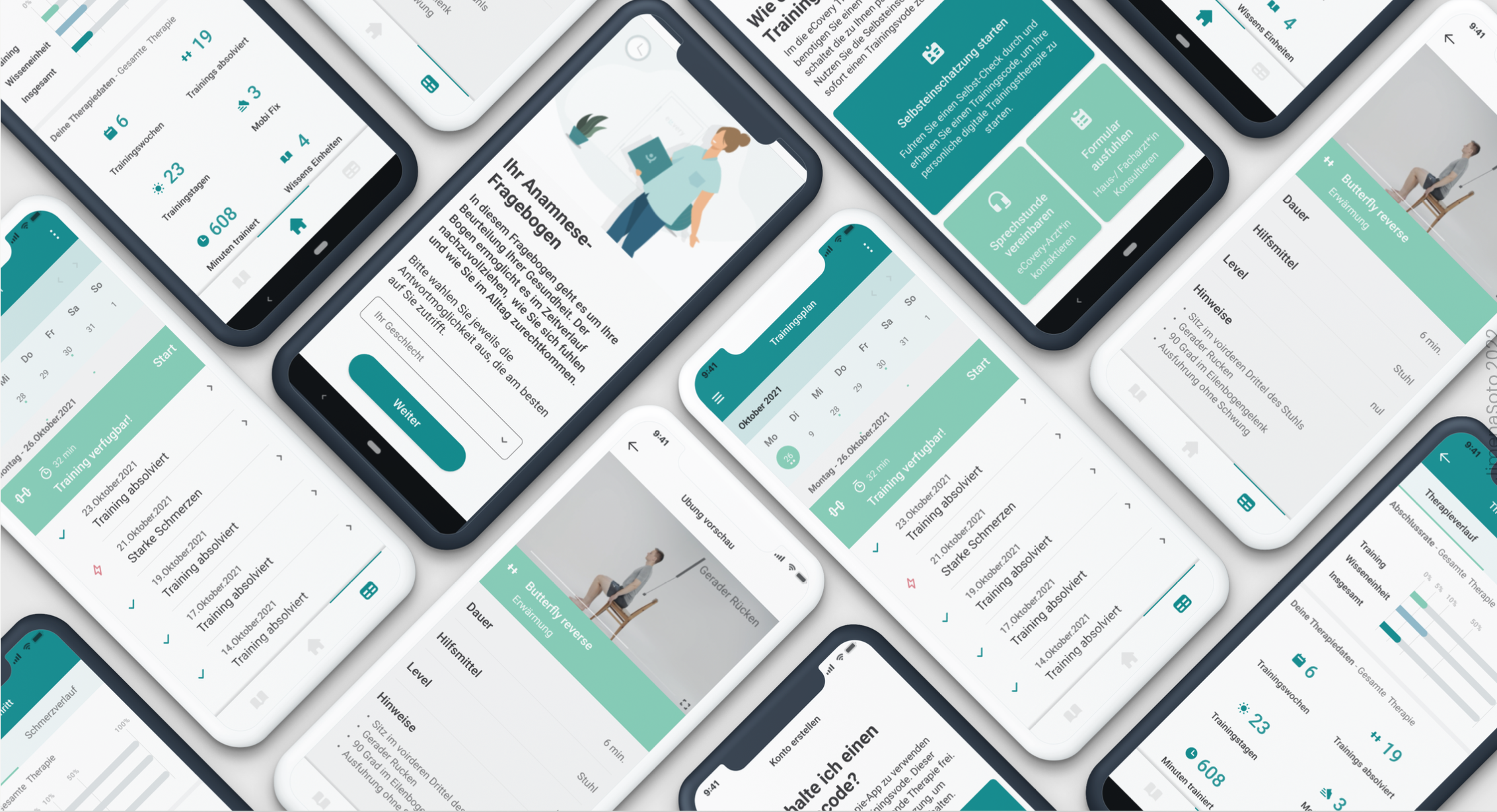 Therapy screens overview